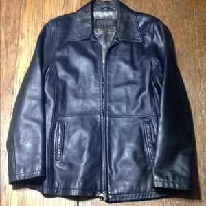 Reilly Olmes genuine leather jacket black R&O